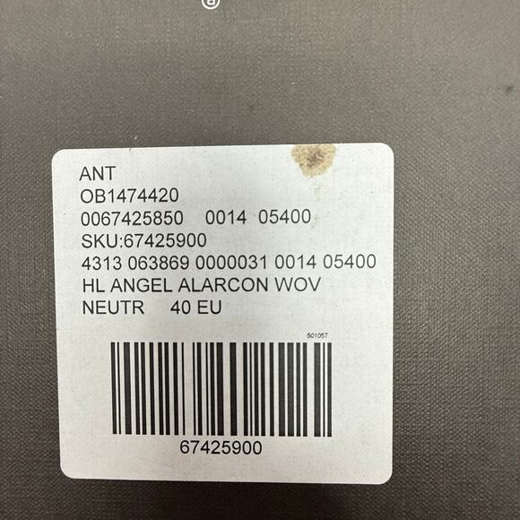 Angel Alarcon Anthropologie Natural Woven Sandals Size 40 EU Mules Kitten Heels - Picture 7 of 7